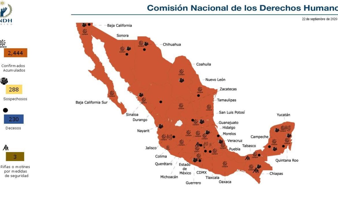 Parco informe de la CNDH en casos de reos con Covid-19 en Yucatán