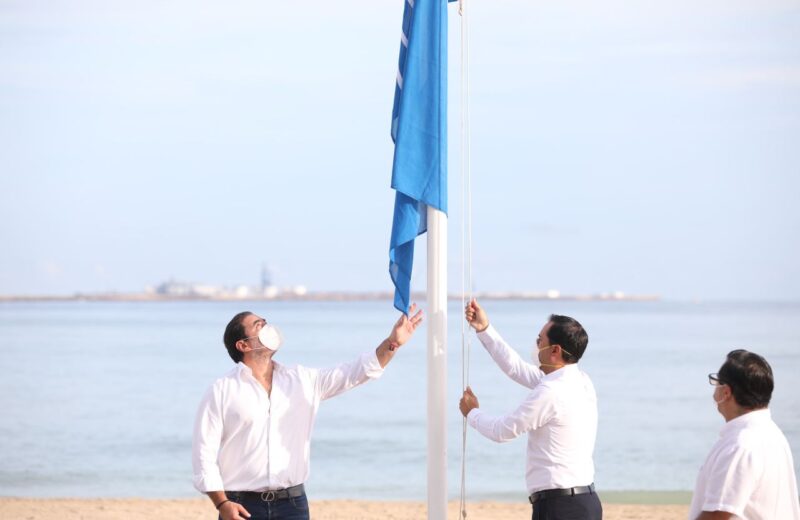 Los malecones de Progreso reciben certificación «Blue Flag»