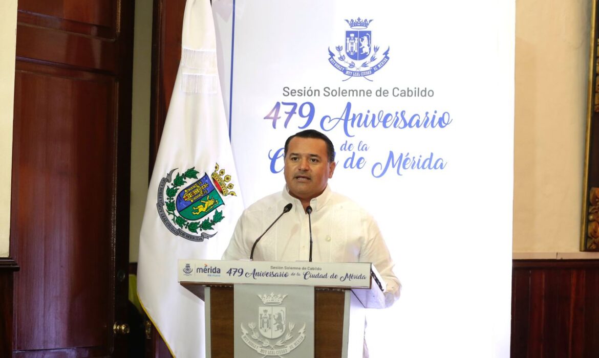Aún tenemos esperanza: Barrera Concha en el 479 Aniversario de Mérida