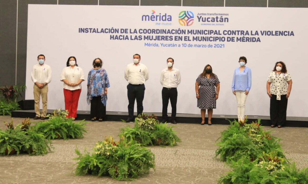 Instalan Coordinación Municipal contra la Violencia hacia las Mujeres en Mérida