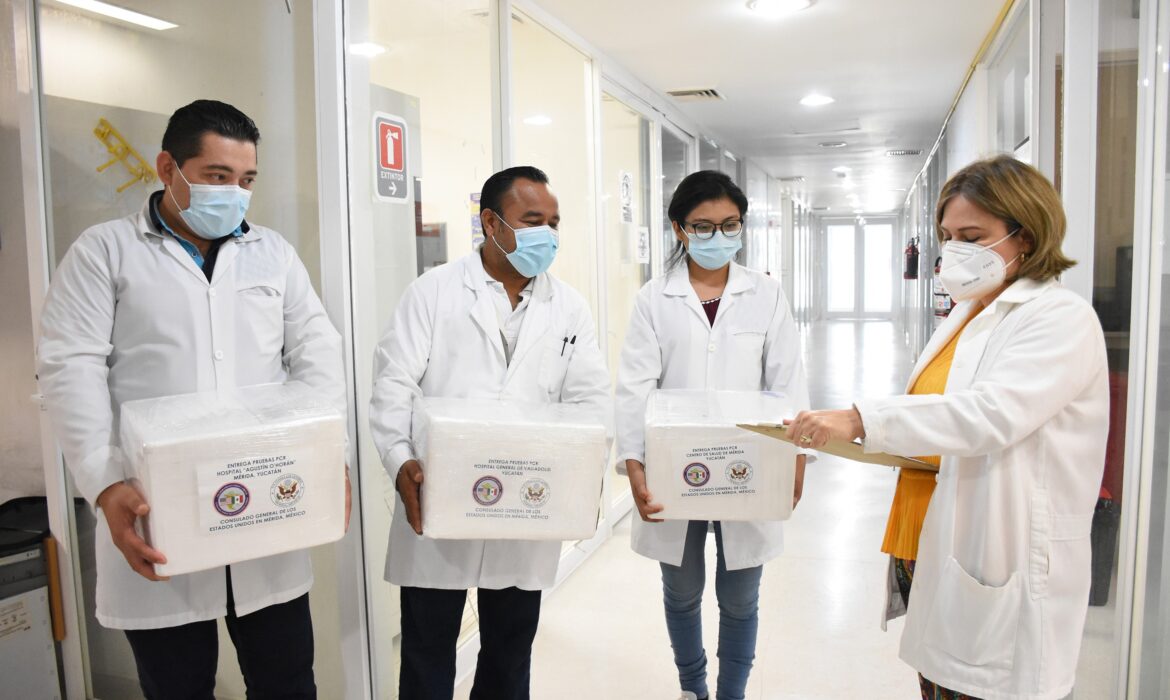 EE.UU. dona material médico a hospitales yucatecos