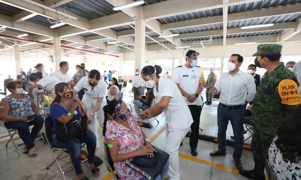 Yucatán ya aplicó un millón de vacunas contra el Covid-19