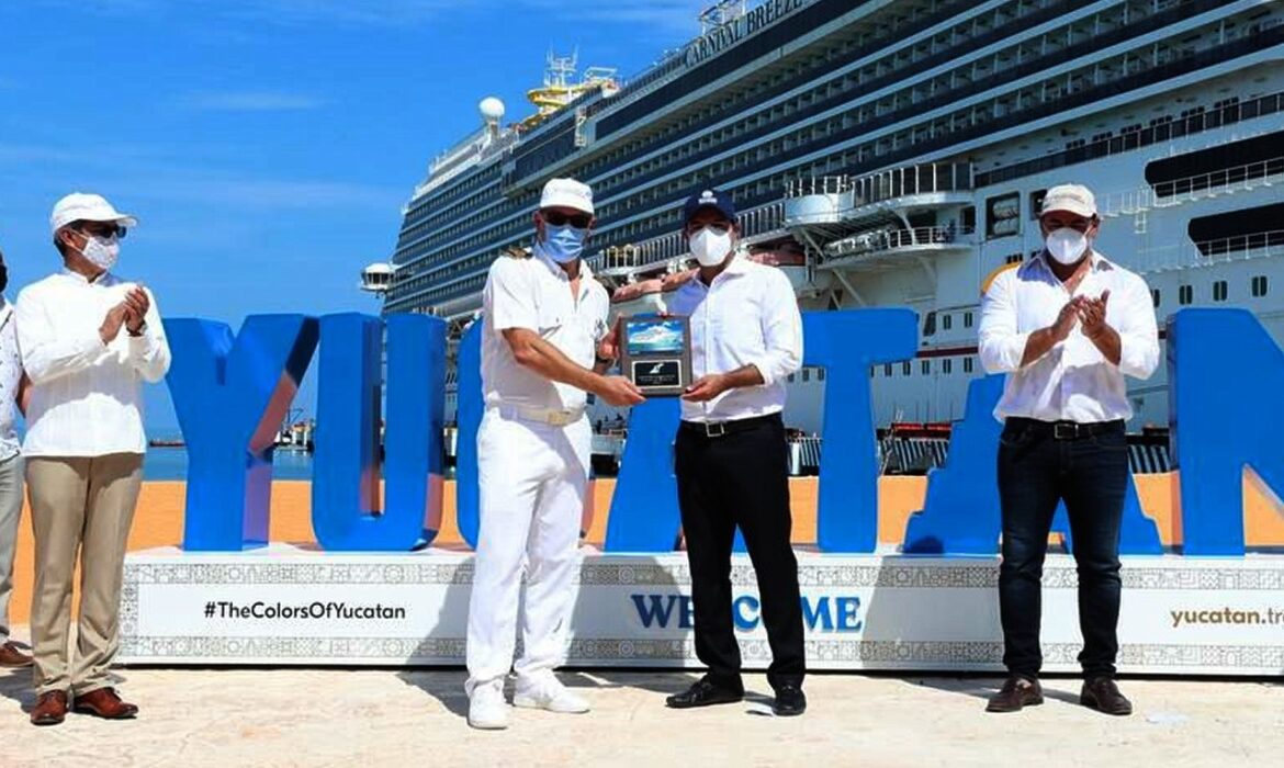 El Carnival Breeze reinaugura nueva etapa de cruceros en Progreso