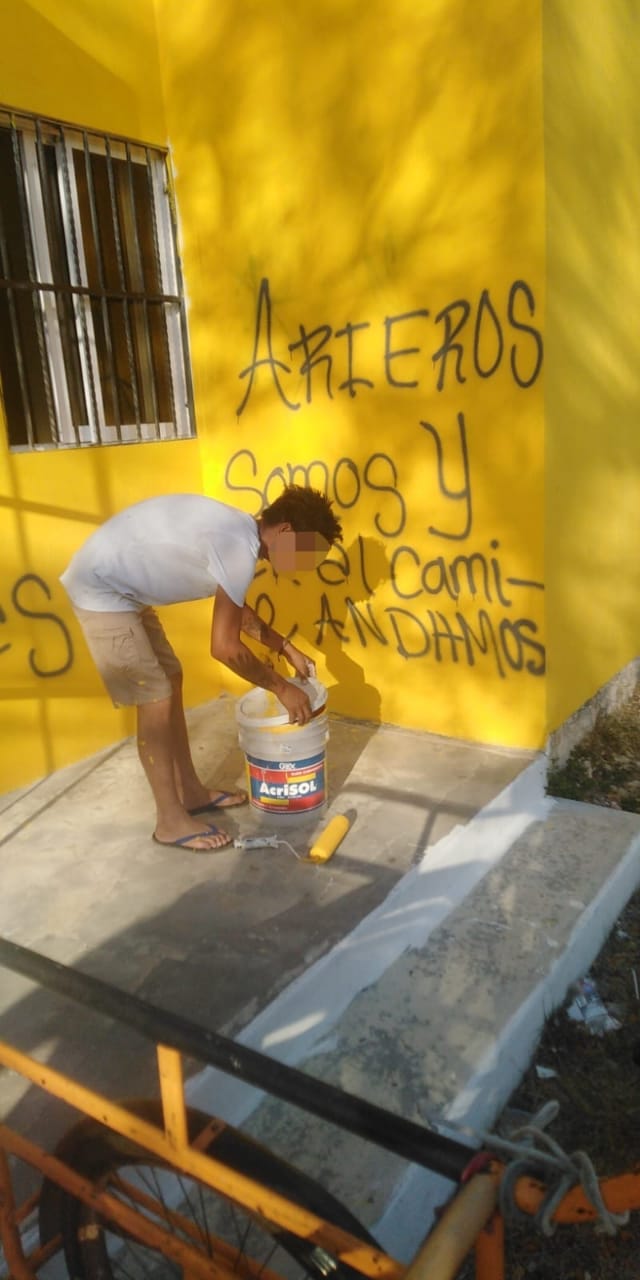 Sancionan a joven que dañó Centro Comunitario en Yaxcopoil