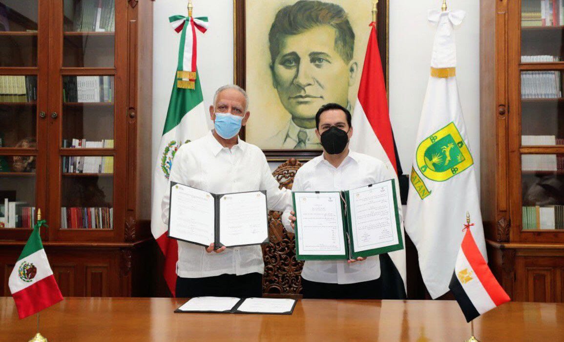 Yucatán se hermana con Egipto; firman acuerdo de cooperación￼