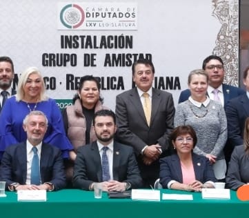 Instalan Grupo de Amistad México-Italia en Palacio Legislativo de San Lázaro