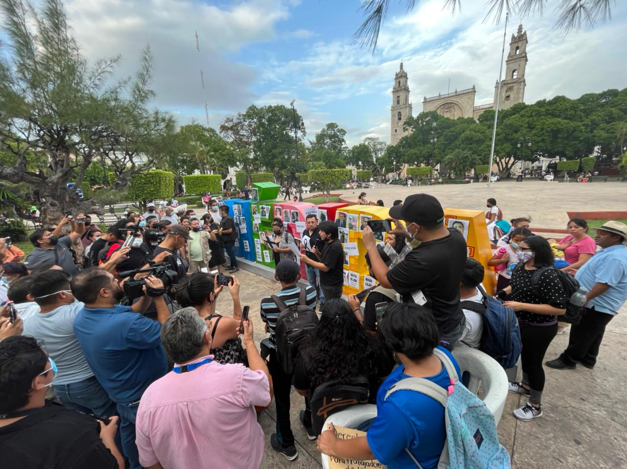 Periodistas yucatecos exigen justicia para sus colegas asesinados en México
