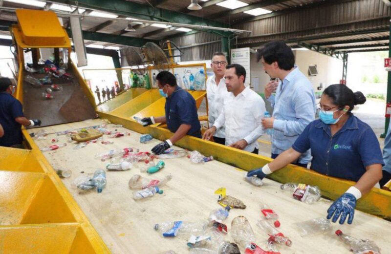 Inauguran ampliación de una planta de acopio y reciclaje de PET en Umán
