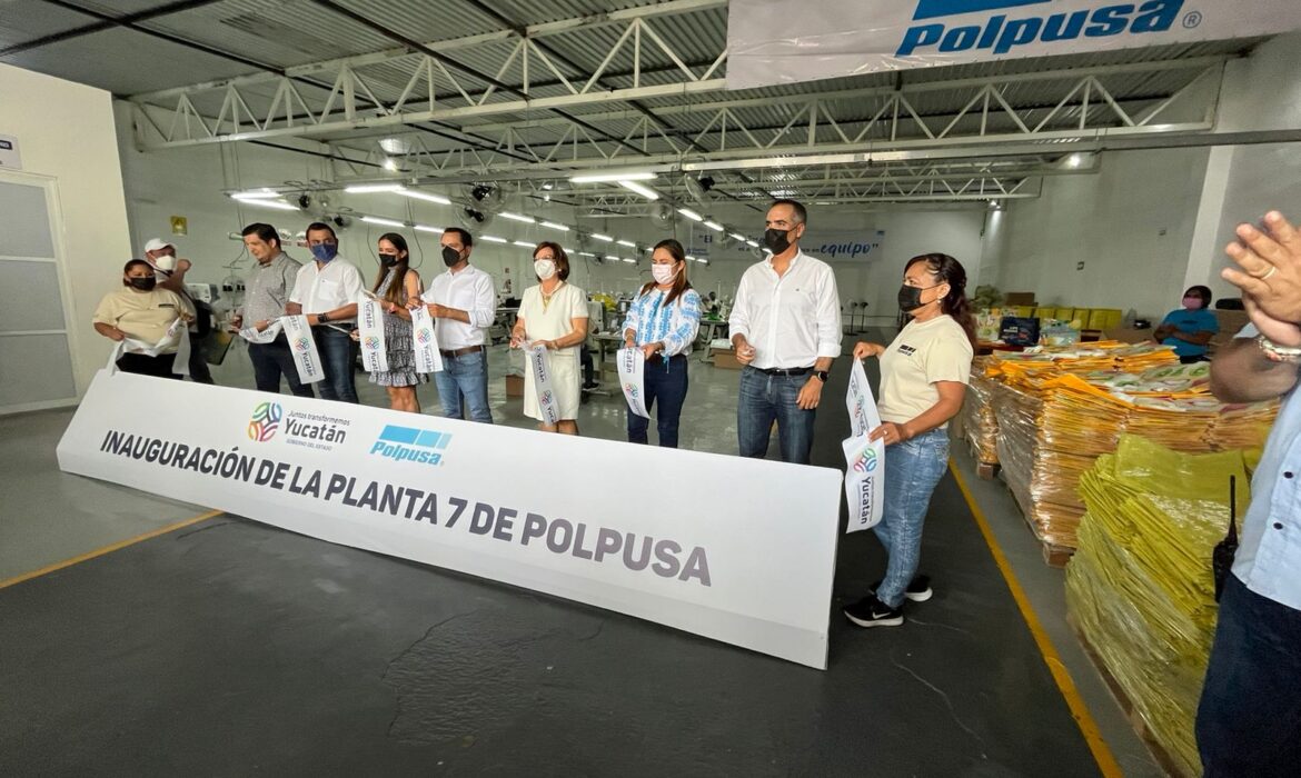 La empresa Polpusa inaugura su planta de bolsas de rafia en Ticul