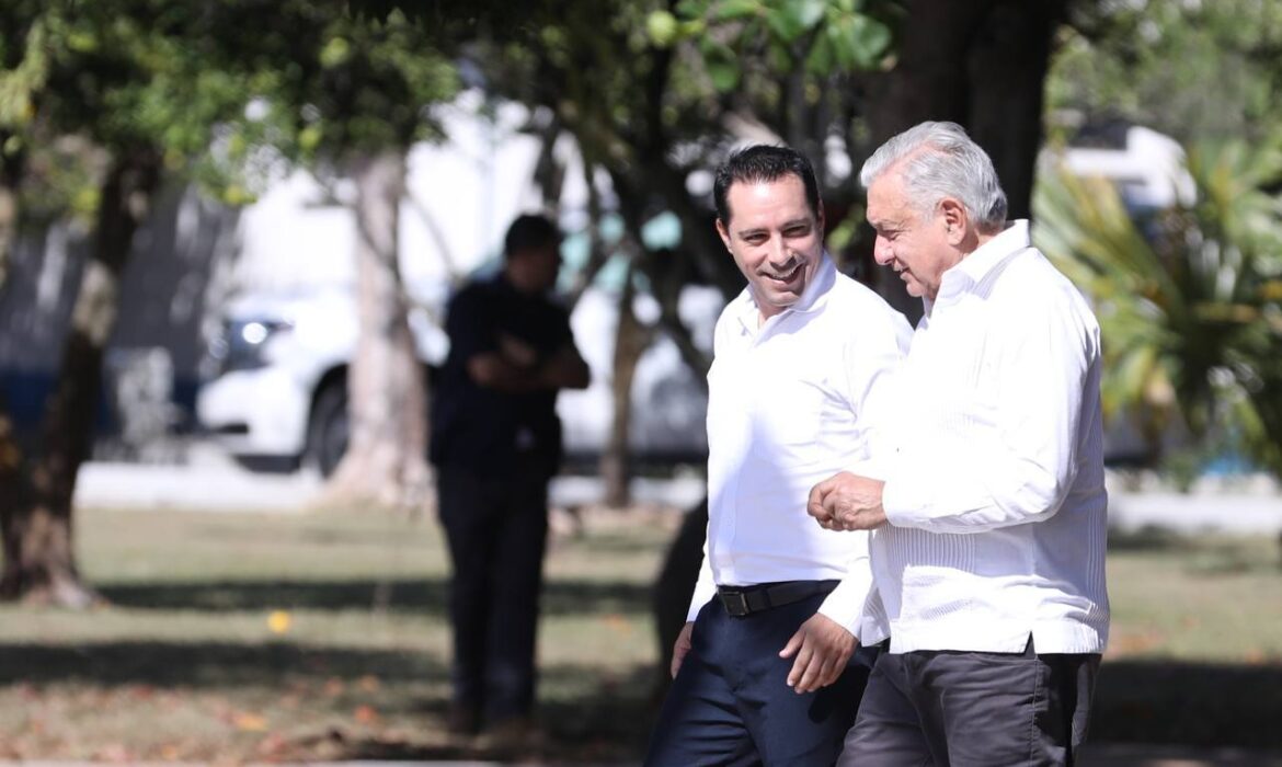 AMLO y Vila refrendan trabajo juntos por Yucatán