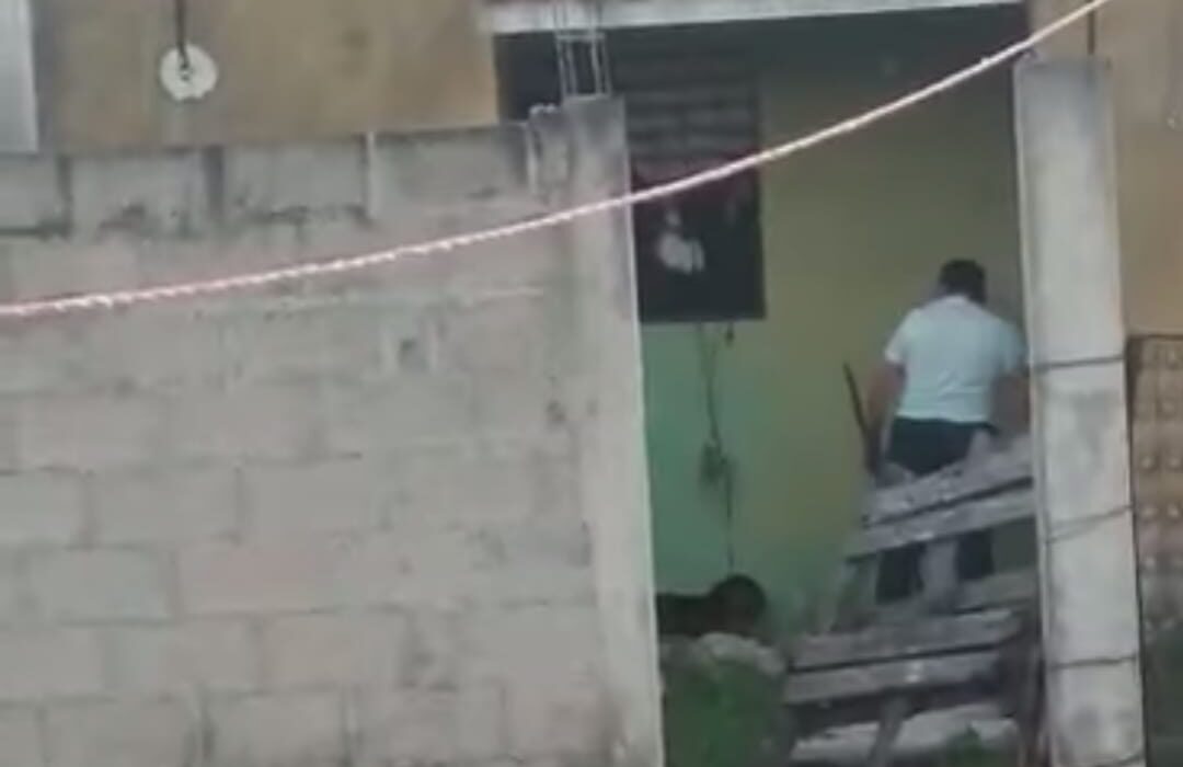 Exponen en redes sociales maltrato hacia un lomito en San José Tecoh 3