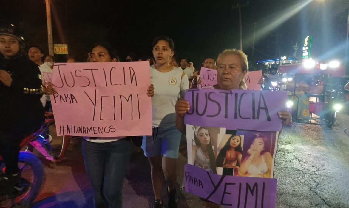 «¡Porque Yeimy somos todas!», exclaman en la marcha para pedir justicia; presunto feminicida se habría suicidado