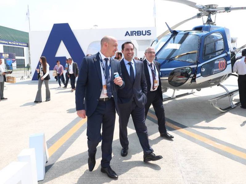 Airbus otorga reconocimiento a Yucatán en el marco de la Feria Aeroespacial México 2023