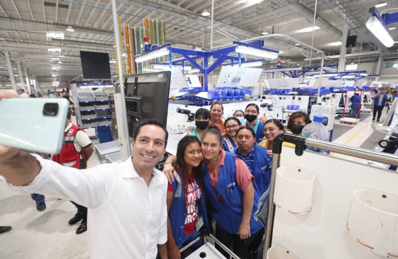 Leoni, fabricante de arneses automotrices, suma ya 3,700 empleados en Yucatán