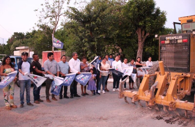 Inicia rehabilitación de calles en Oxcum, comisaría de Umán