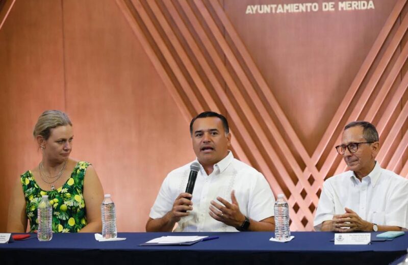 Alcaldes brasileños se reúnen con Renán Barrera para conocer políticas públicas meridanas