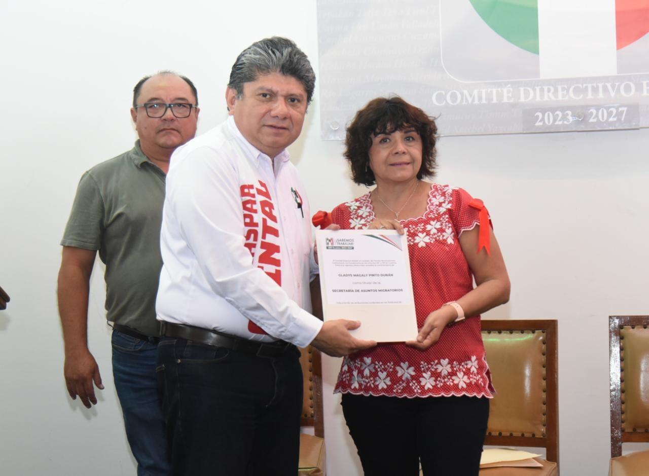 Gladys Pinto, nueva secretaria de Asuntos Migratorios del CDE del PRI