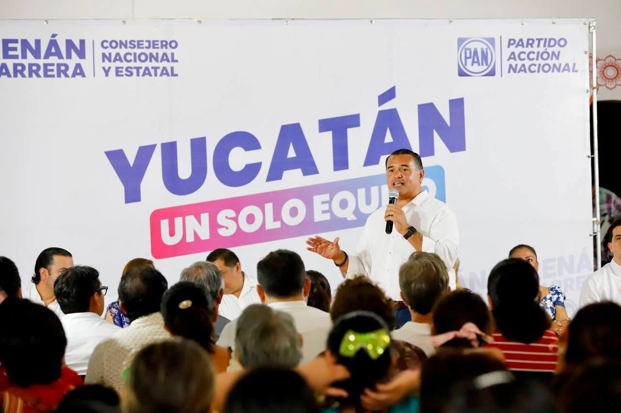 Unidos podremos mantener el Yucatán que hemos alcanzado: Renán Barrera