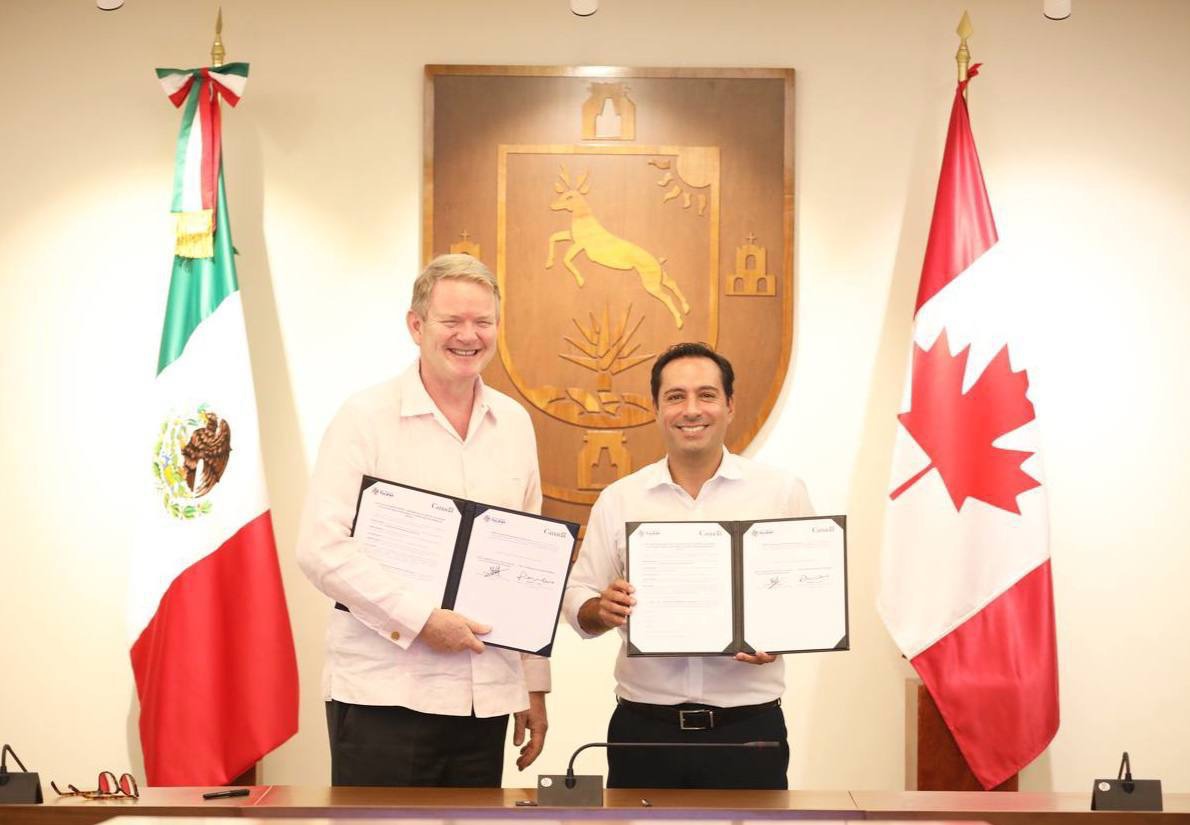 Canadá y Yucatán estrechan lazos con convenio