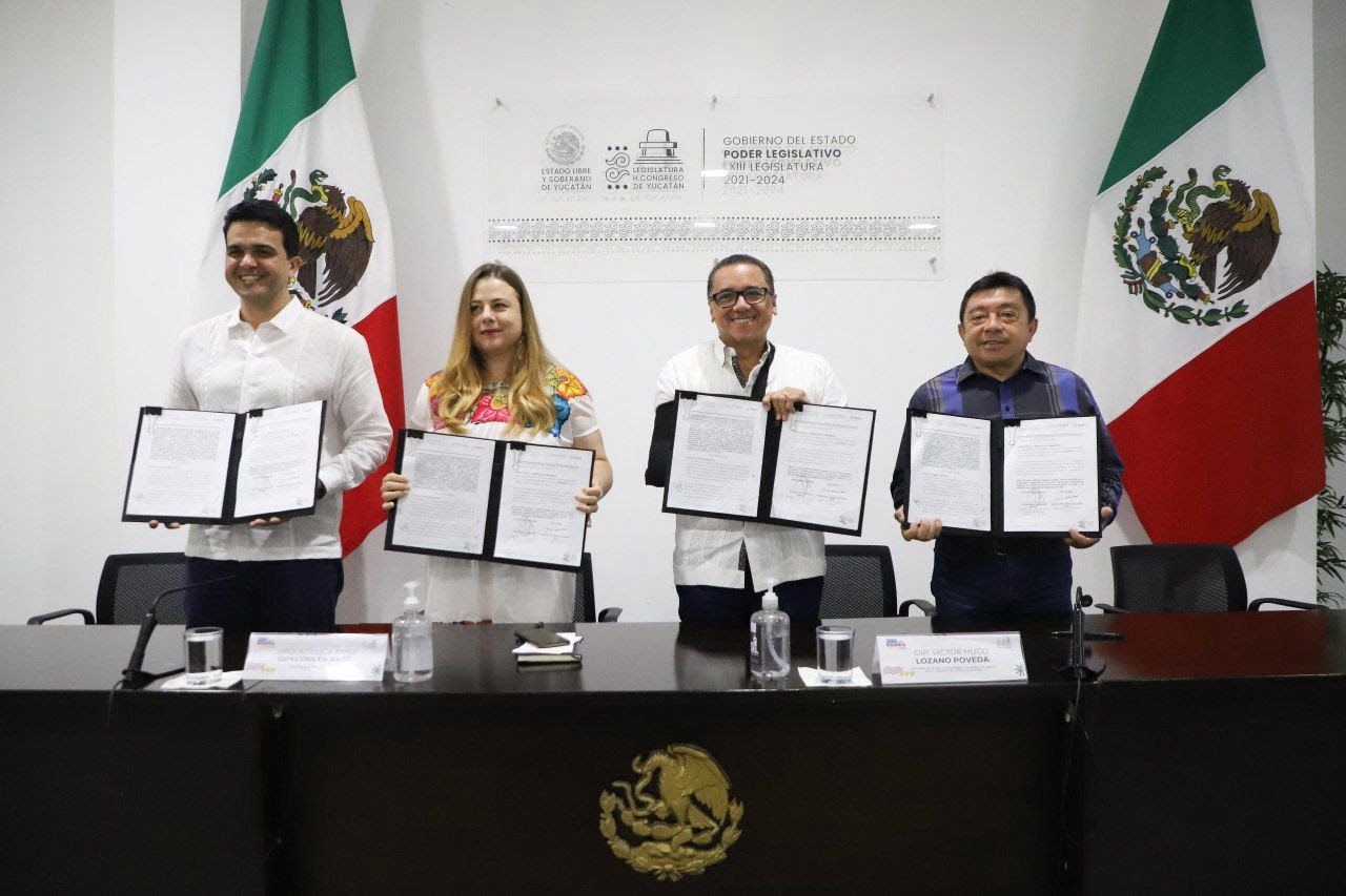 INAH y Congreso de Yucatán firman convenio