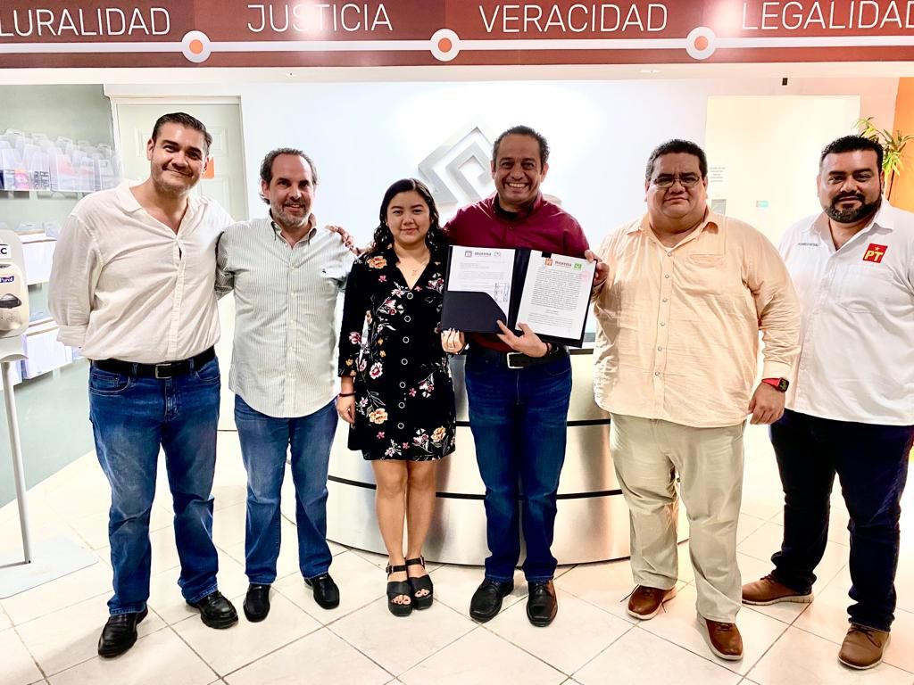 Morena, PT y el Verde solicitan registro de su alianza en Yucatán