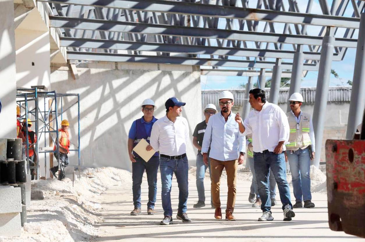 Avanza construcción del Centro de Transferencia Multimodal en Mérida