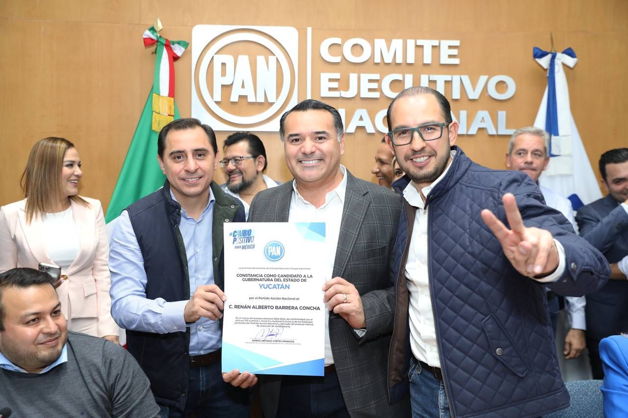 El PAN aprueba la candidatura de Renán Barrera para Gobernador de Yucatán