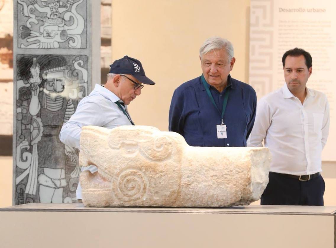 AMLO inaugura Museo de Chichén Itzá y elogia el trabajo de Vila Dosal, de nuevo