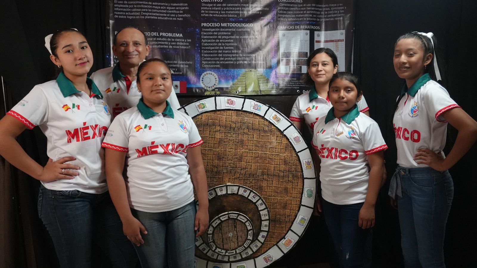 Niñas de Oxkutzcab representan a México en feria de ciencias en España