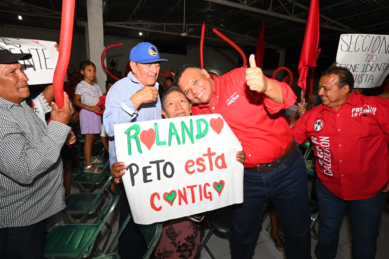 Rolando Zapata pide apoyo para Renán Barrera en Peto