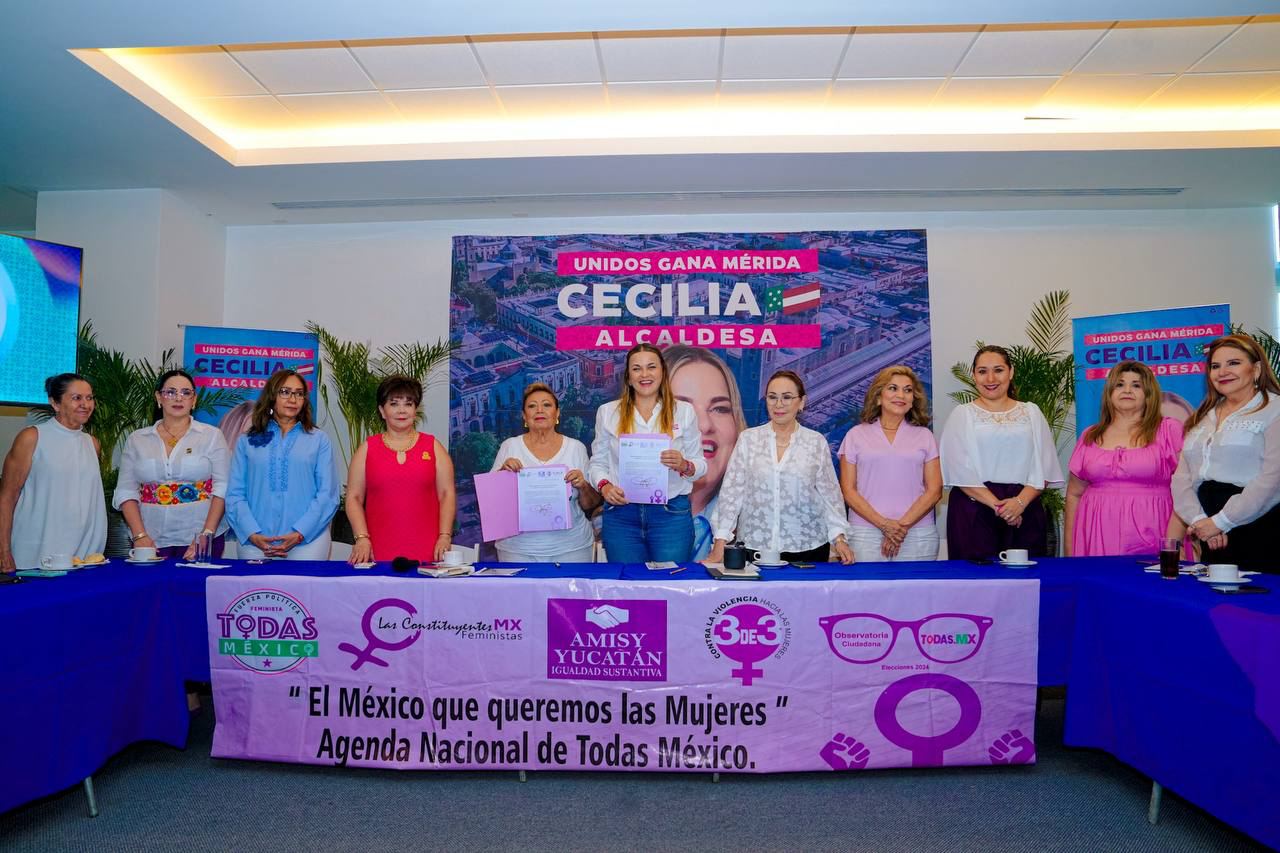 Cecilia Patrón firma acciones para las mujeres