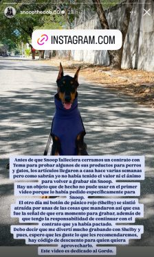 Utilizaba a su mascota para propaganda con marcas.