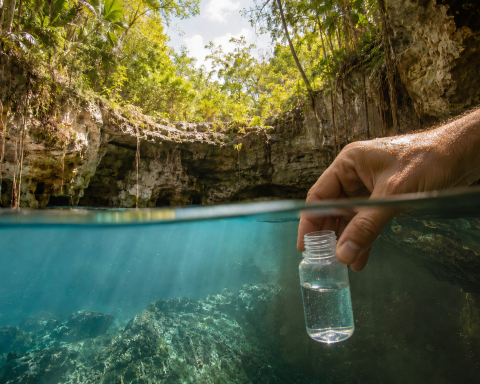 Monitoreo de contaminación de cenotes en Tecoh y Tekit. Imagen de referencia.